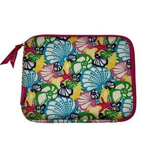 Lilly Pulitzer Chiquita Bonita Multicolor Shell Print Soft Zippered Tablet Case